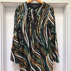 Marciano Sequin Mesh Mini Dress – Size XS – New With Tags